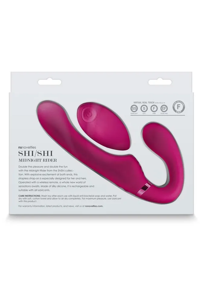 Female Sex Toys ShiShi ShiShi Midnight Rider Rechargeable Silicone Dual End Strapless StrapOn Female Sex Toys ShiShi ShiShi Midnight Rider Rechargeable Silicone Dual End Strapless StrapOn