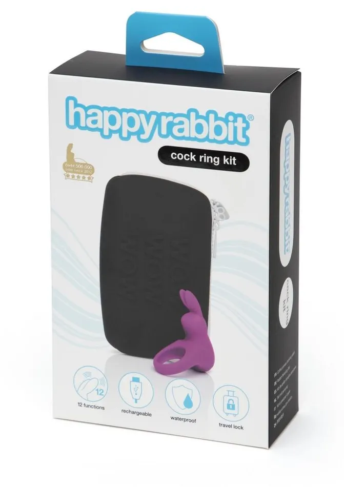 Happy Rabbit Male Sex Toys Happy Rabbit Cock Ring Rechargeable Silicone Kit Happy Rabbit Male Sex Toys Happy Rabbit Cock Ring Rechargeable Silicone Kit
