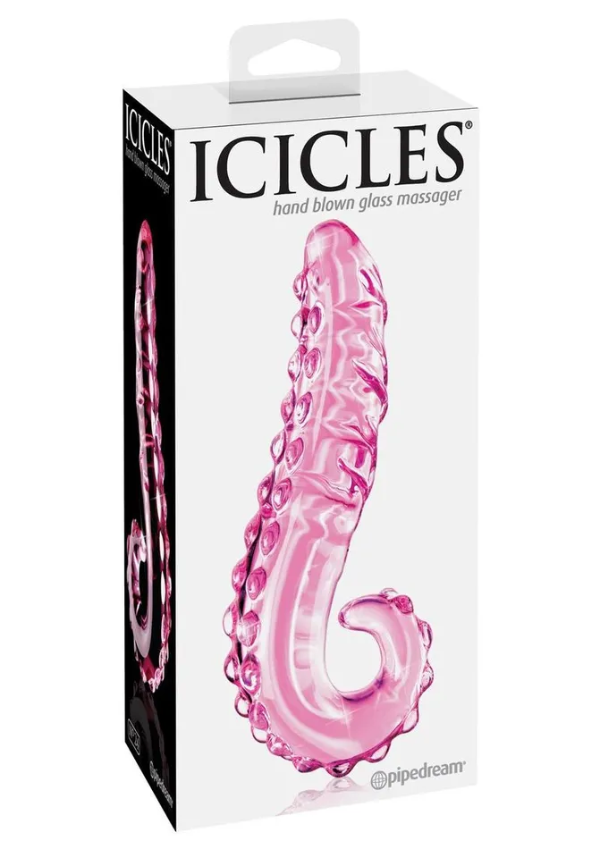 Icicles Dildos Icicles No 24 Textured Glass Dildo