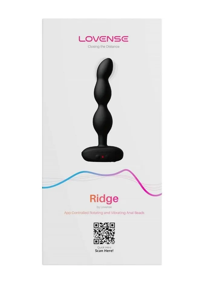 Lovense Lovense Ridge Rechargeable Silicone App Control Rotating Anal Beads Male Sex Toys