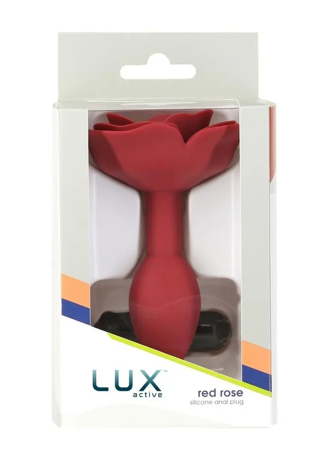 Lux Active Male Sex Toys Lux Active Red Rose Silicone Anal Plug