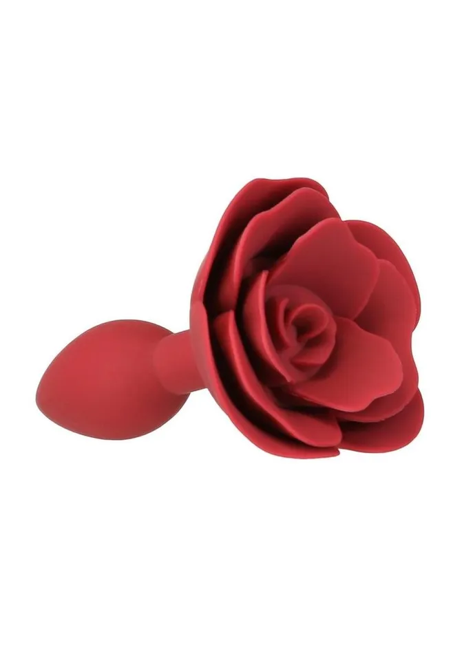 Lux Active Male Sex Toys Lux Active Red Rose Silicone Anal Plug