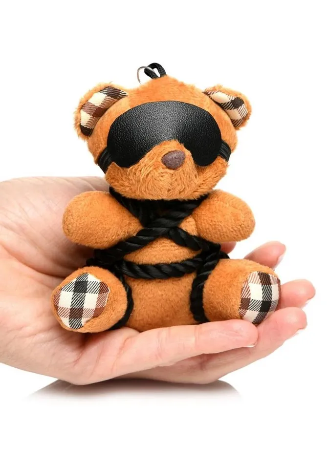 Male Sex Toys Master Series Rope Teddy Bear Keychain Master Series