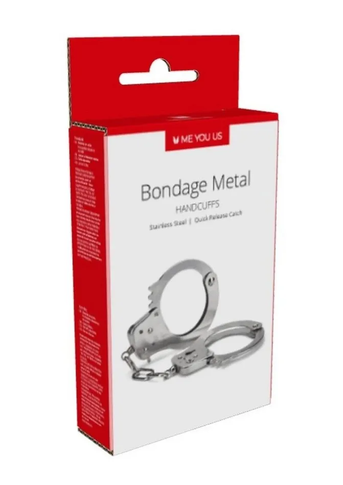 ME YOU US Bondage Metal Handcuffs Stainless Me You Us Couples