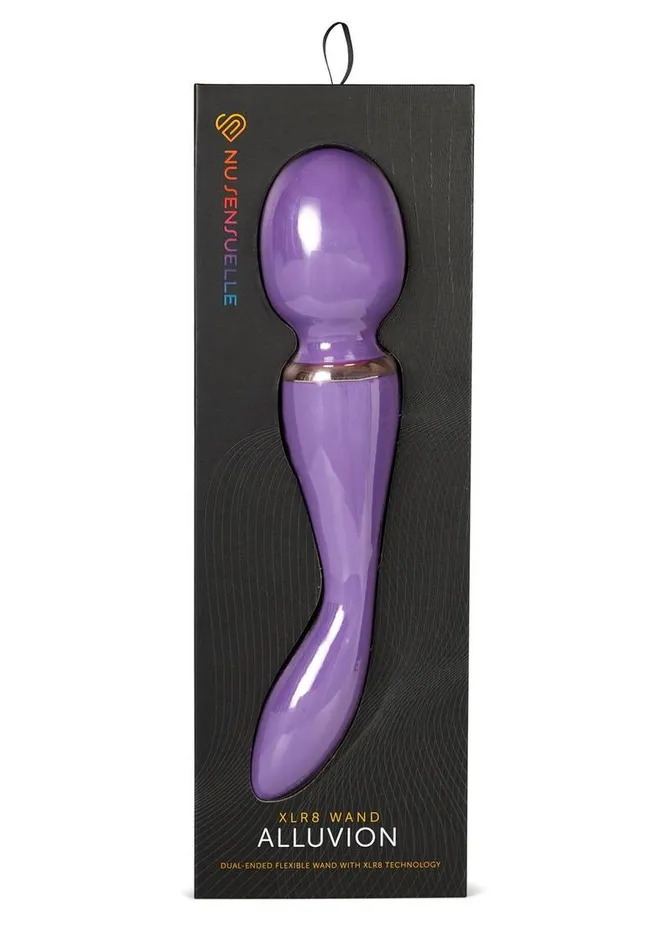 Nu Sensuelle Xlr8 Alluvion Silicone Rechargeable Wand Massager Nu Sensuelle Vibrators