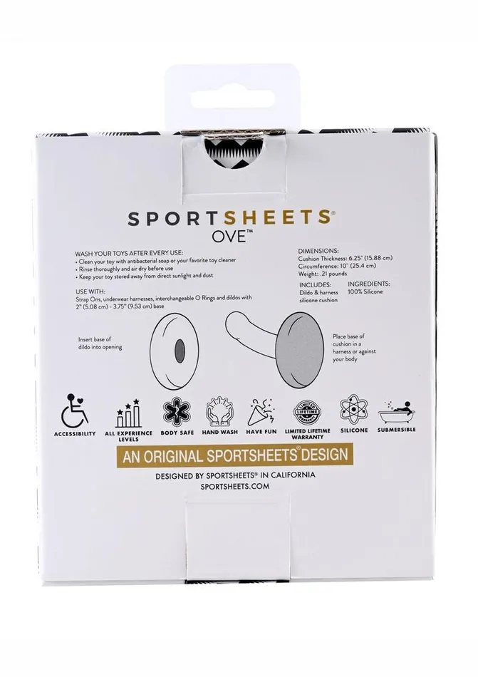Ove Dildo and Harness Silicone Cushion Sportsheets Female Sex Toys Ove Dildo and Harness Silicone Cushion Sportsheets Female Sex Toys