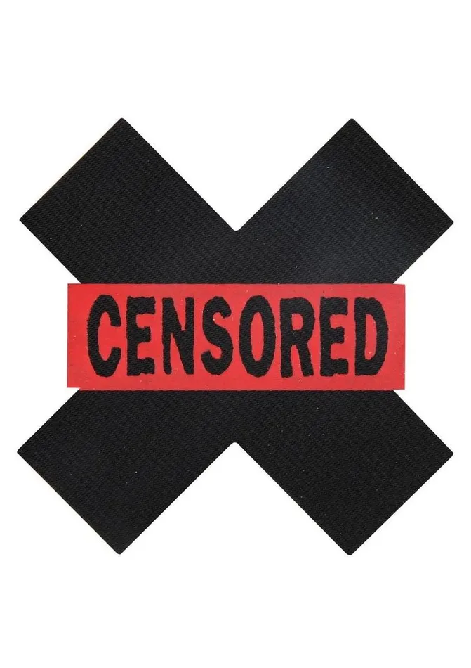 Peekaboo Censored Hearts and X Pasties PEEKABOO Vibrators