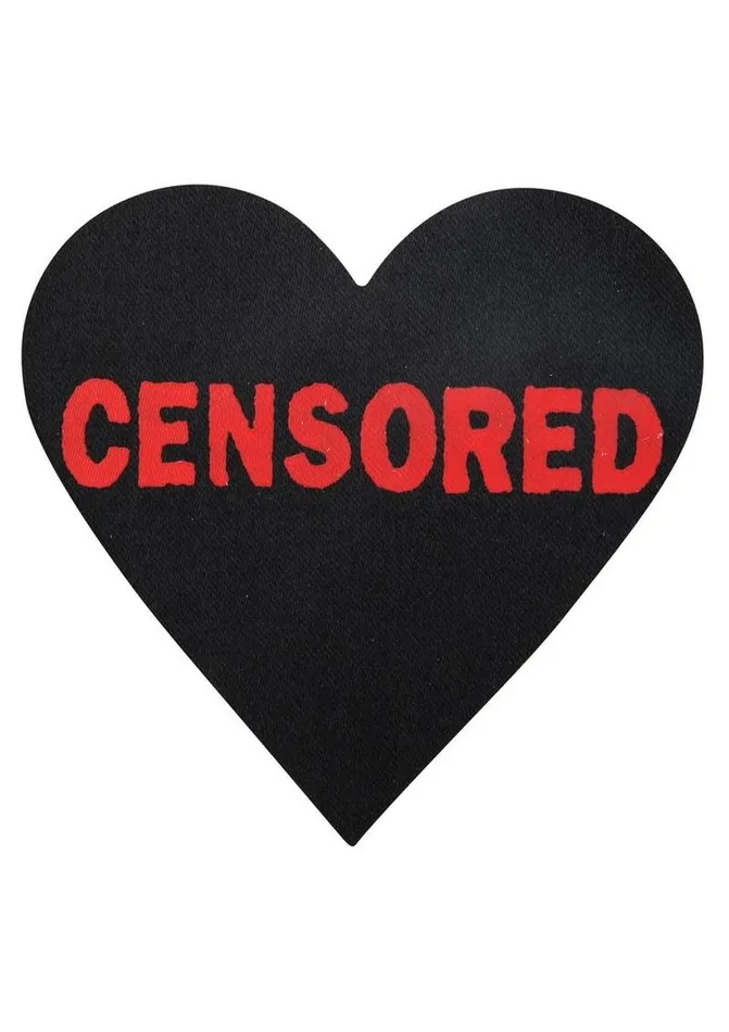 Peekaboo Censored Hearts and X Pasties PEEKABOO Vibrators