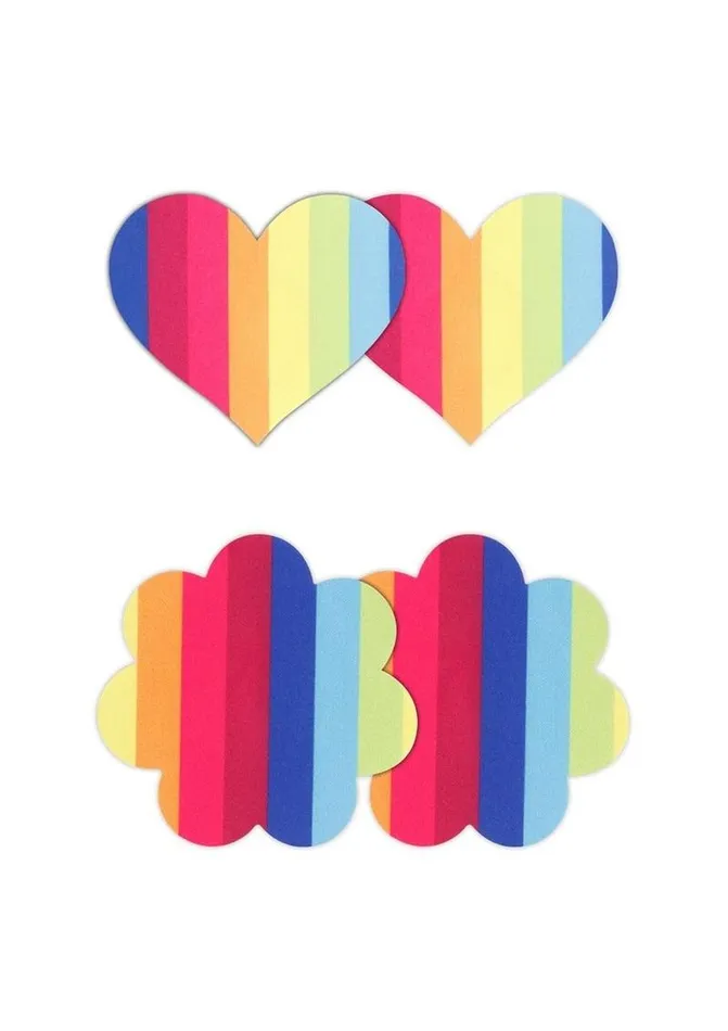 Pretty Pasties Vibrators Pretty Pasties Pride Heart and Flower