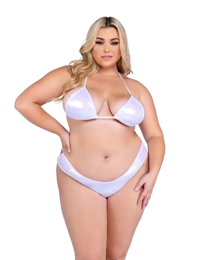 Roma Costume Inc Vibrators 6450 Metallic Iridescent Bikini Top Roma Costume Inc Vibrators 6450 Metallic Iridescent Bikini Top