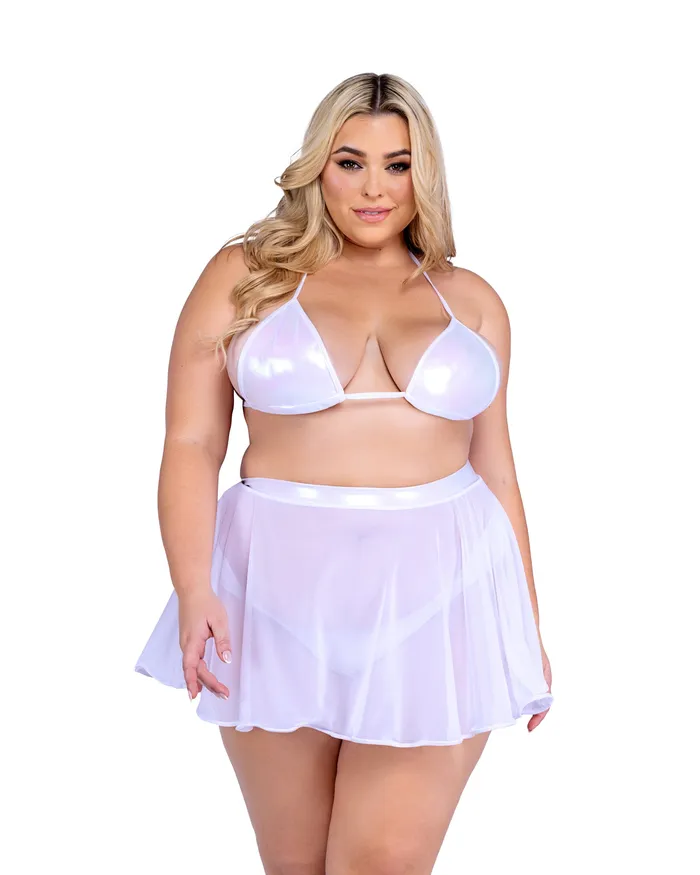 Roma Costume Inc Vibrators 6450 Metallic Iridescent Bikini Top Roma Costume Inc Vibrators 6450 Metallic Iridescent Bikini Top