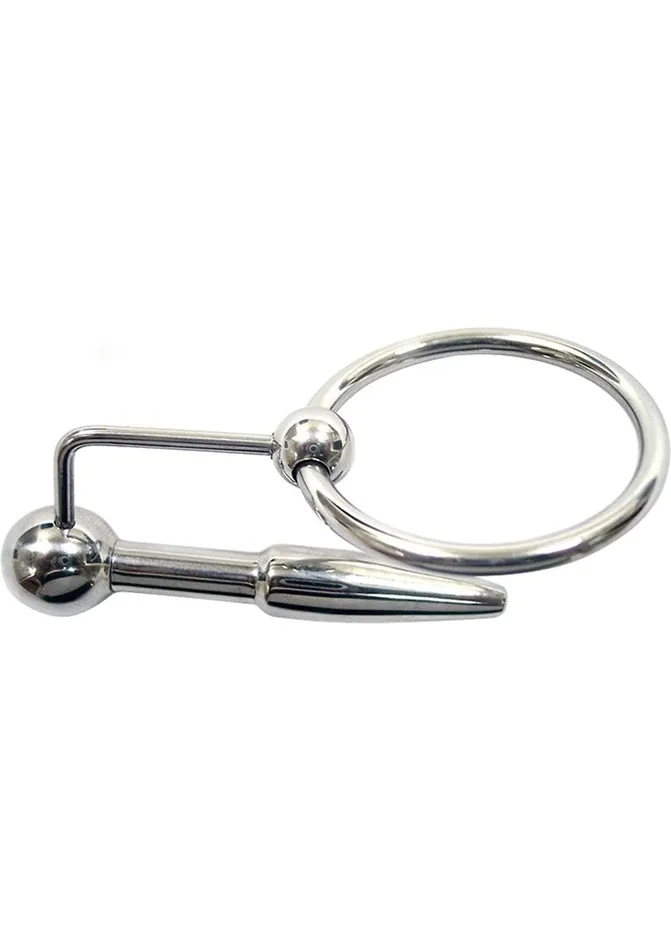 Rouge Male Sex Toys Rouge Urethral Stainless Steel Probe and Cock Ring