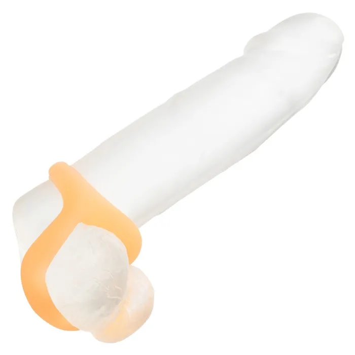 Alpha GlowintheDark Liquid Silicone Teardrop Ring Orange CalExotics Female Sex Toys Alpha GlowintheDark Liquid Silicone Teardrop Ring Orange CalExotics Female Sex Toys