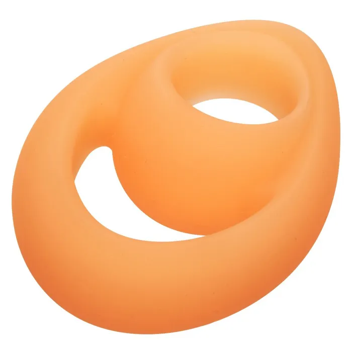 Alpha GlowintheDark Liquid Silicone Teardrop Ring Orange CalExotics Female Sex Toys Alpha GlowintheDark Liquid Silicone Teardrop Ring Orange CalExotics Female Sex Toys