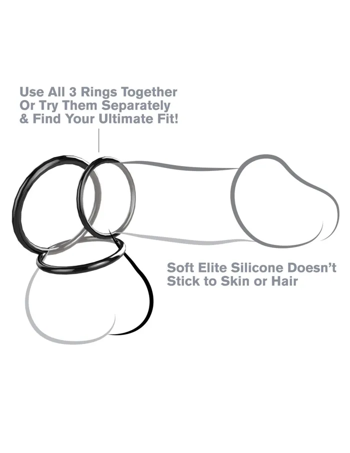 Anal Fantasy CRingz Silicone Stamina Set Pipedream