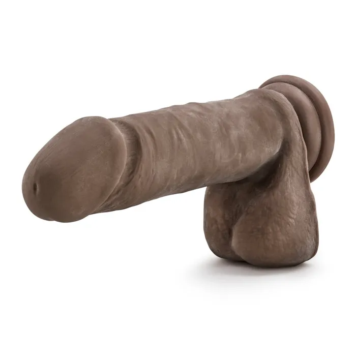 Au Naturel 8 Inch Sensa Feel Dildo Chocolate Blush Novelties Dildos