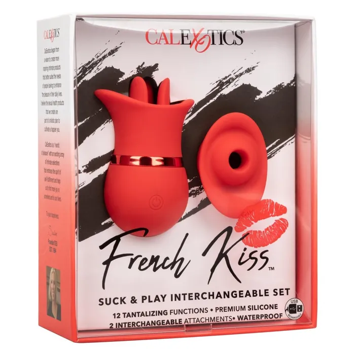 CalExotics Couples French Kiss Suck and Play Interchangeable Set CalExotics Couples French Kiss Suck and Play Interchangeable Set
