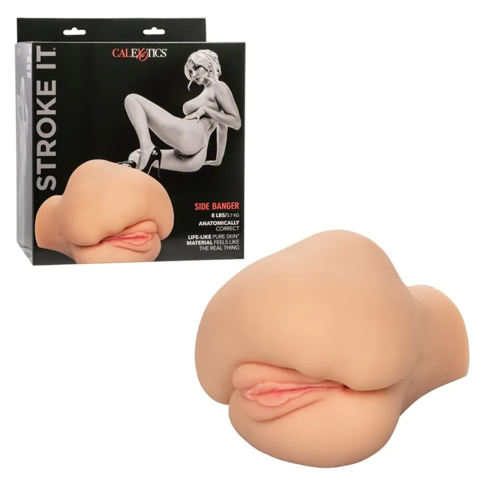 CalExotics Male Sex Toys Stroke It Side Banger Ivory CalExotics Male Sex Toys Stroke It Side Banger Ivory