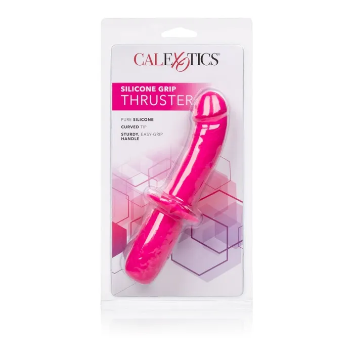 CalExotics Vibrators Silicone Grip Thruster Pink