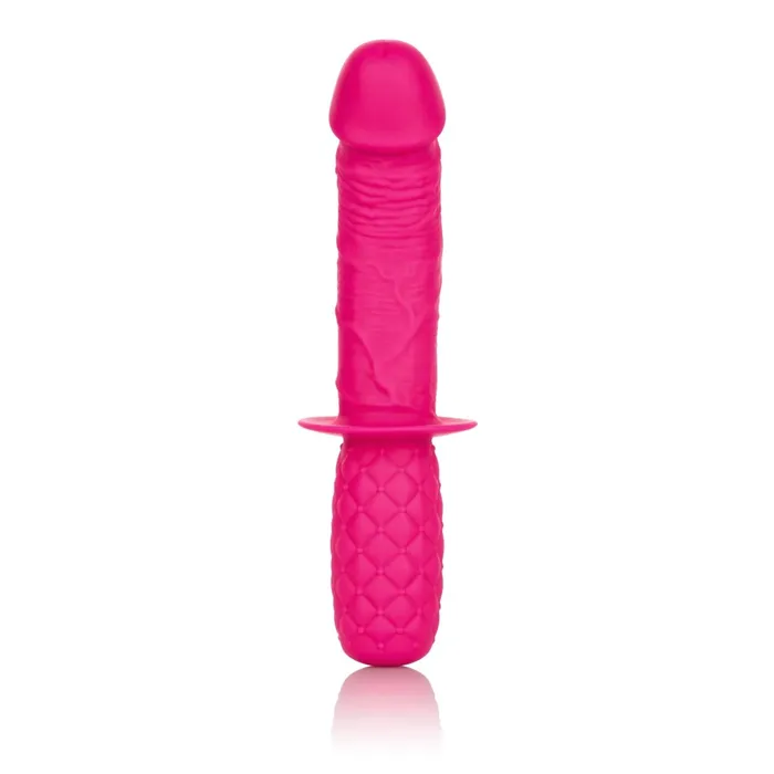 CalExotics Vibrators Silicone Grip Thruster Pink