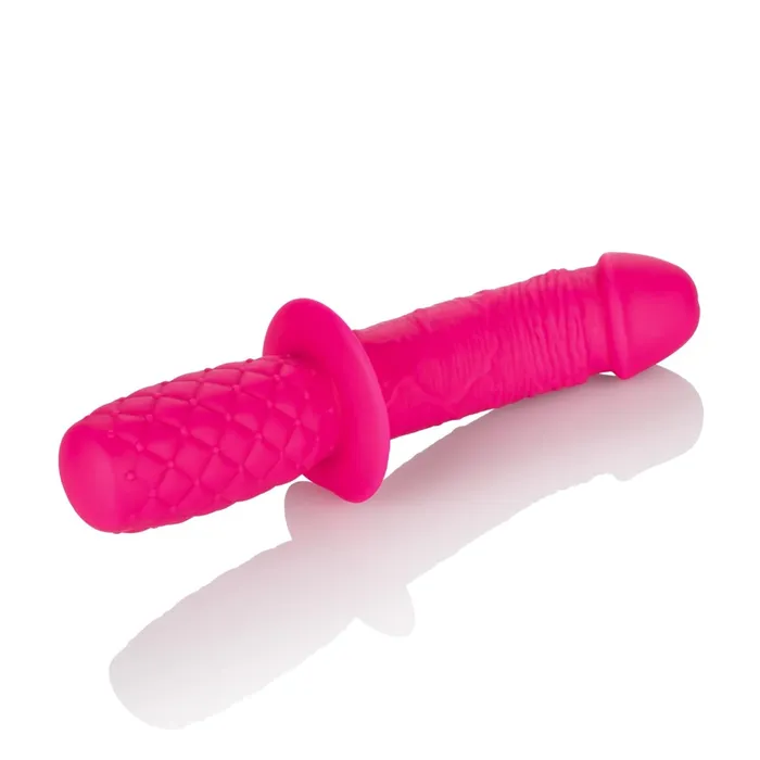 CalExotics Vibrators Silicone Grip Thruster Pink