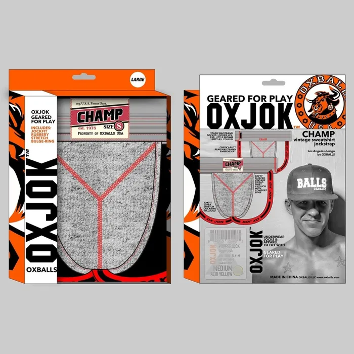 Champ Vintage Sweatshirt Jockstrap Gray Heather Large OXJok Male Sex Toys Champ Vintage Sweatshirt Jockstrap Gray Heather Large OXJok Male Sex Toys