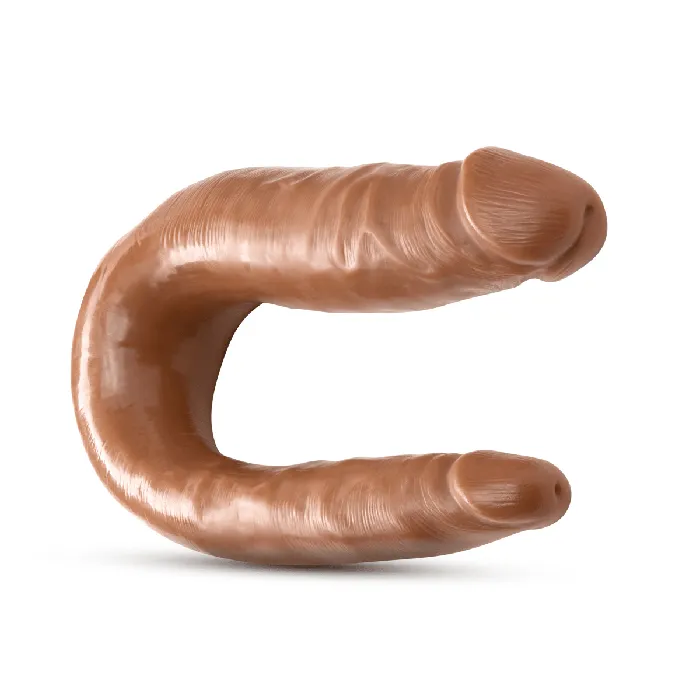 Dr Skin Mini Double Dong Mocha Blush Novelties Dildos