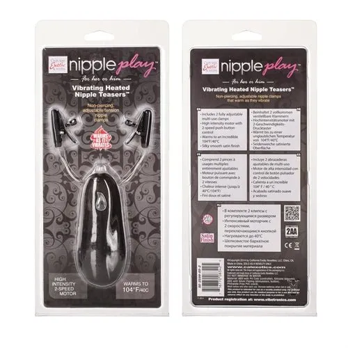 Female Sex Toys CalExotics Vibrating Heated Nipple Teasers 
