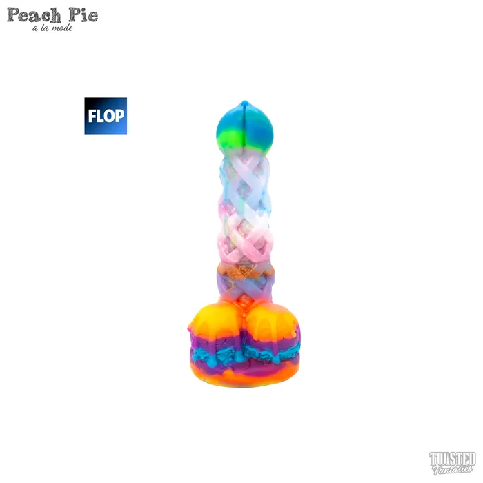 FLOP Peach Pie A La Mode Dildo Med Suction Cup Base UV Twisted Fantasies Dildos FLOP Peach Pie A La Mode Dildo Med Suction Cup Base UV Twisted Fantasies Dildos