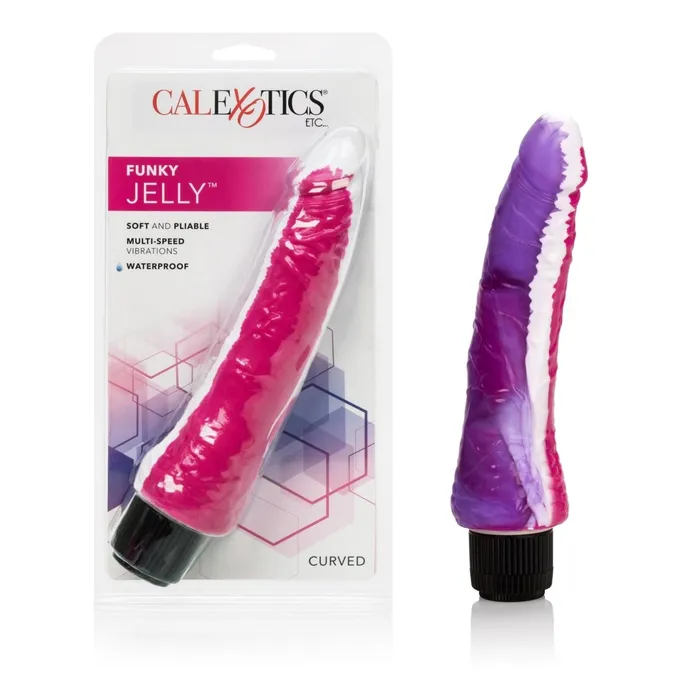 Funky Jelly Vibe 75 Inches Pinkpurple CalExotics Vibrators