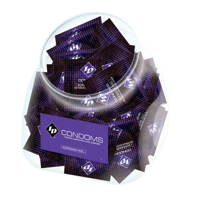 ID Lubricants Male Sex Toys ID Condoms Superior Feel 144 Piece Jar
