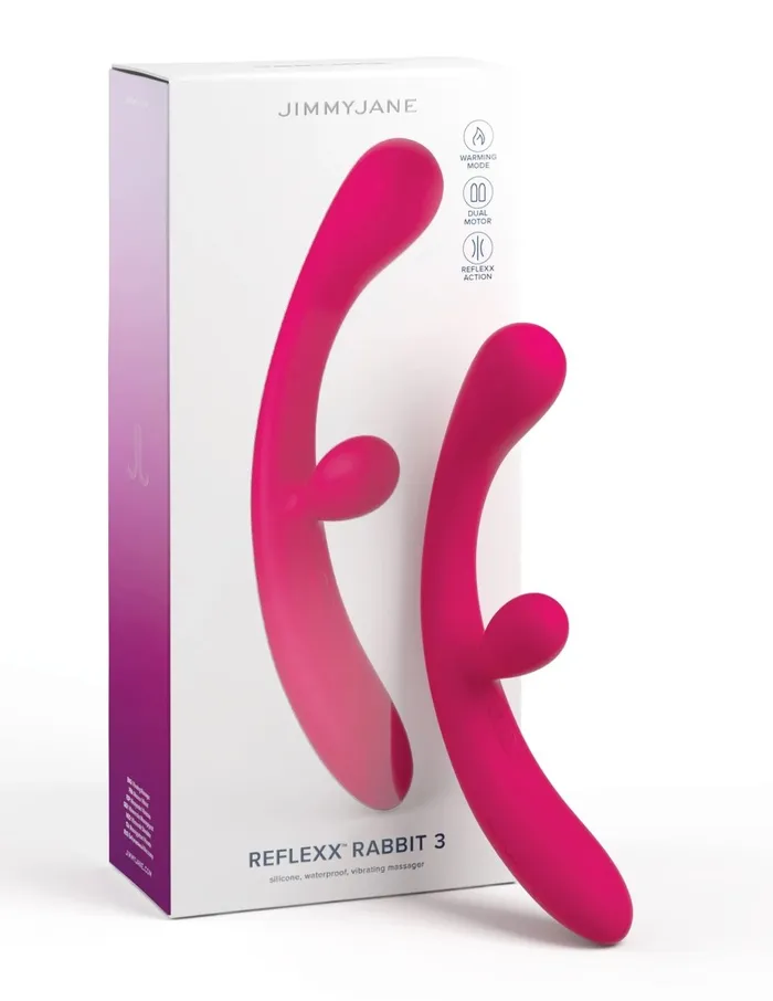 jimmyjane Reflexx Rabbit 3 Pink Vibrators jimmyjane Reflexx Rabbit 3 Pink Vibrators