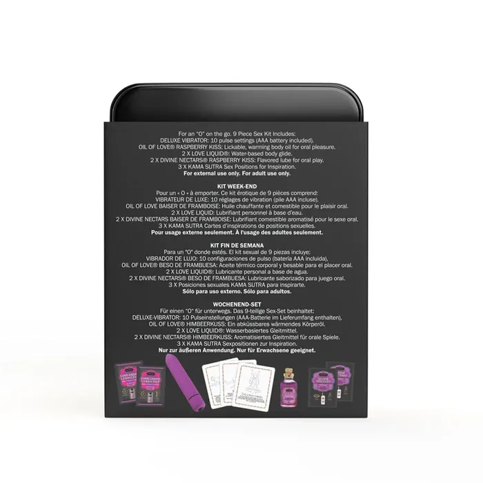 Kama Sutra Vibrators Weekender Kit Vibe Raspberry Dreams