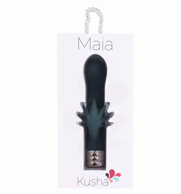 Maia Toys Female Sex Toys Kusha 420 Series Crystal Gems GSpot Vibrator Green Maia Toys Female Sex Toys Kusha 420 Series Crystal Gems GSpot Vibrator Green