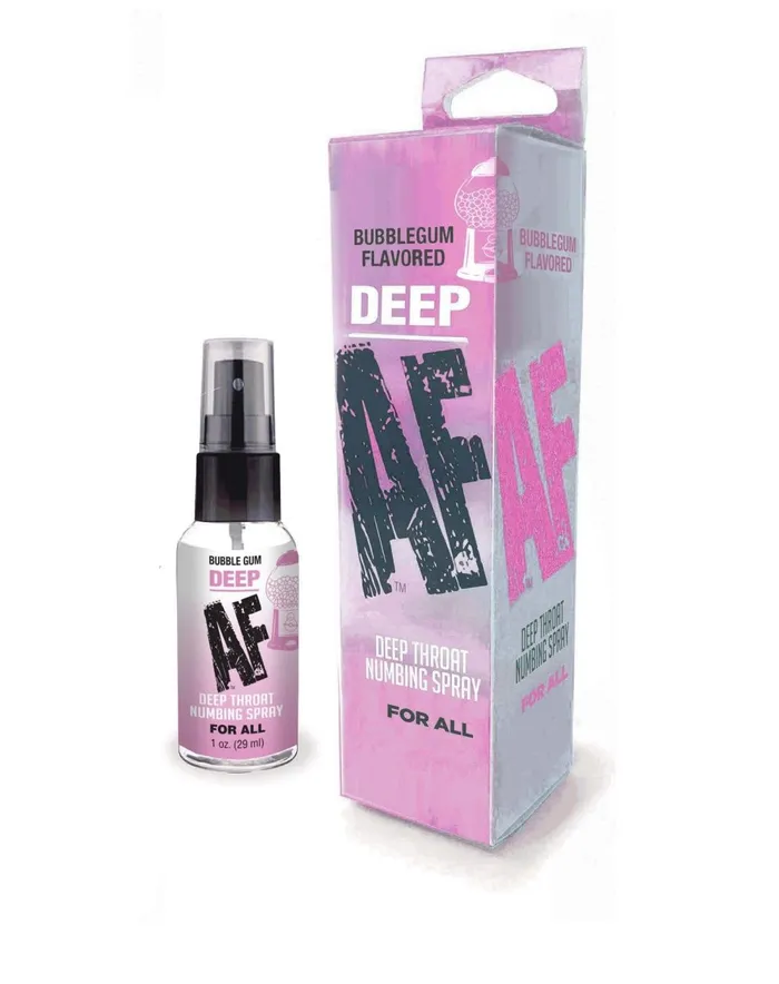 Male Sex Toys Little Genie Deep Af Throat Numbing Spray 1oz Bubblegum