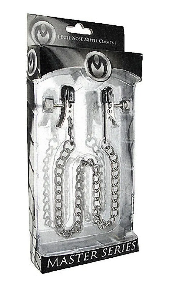 Nipple Clitoral Toys XR Brands Master Series Ox Bull Nose Nipple Clamps