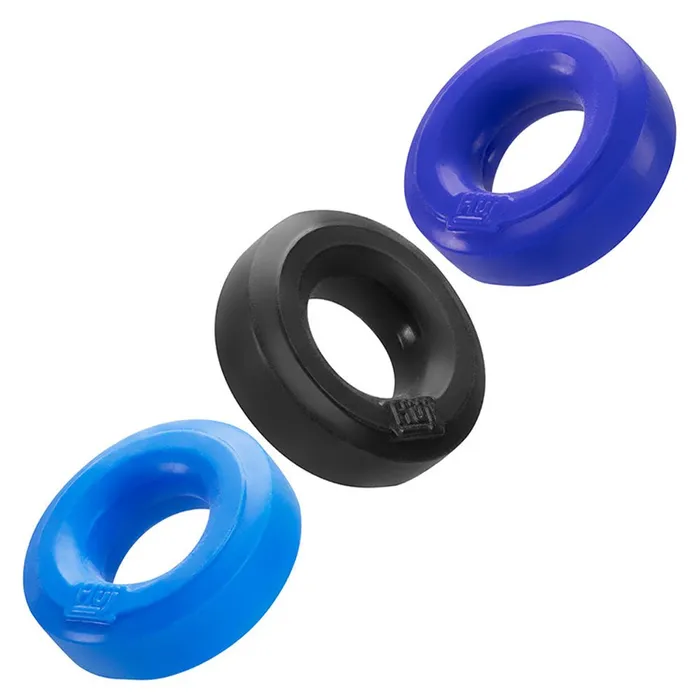 Oxballs Vibrators Hunkyjunk Huj3 CRing 3 Pk Blue Multi