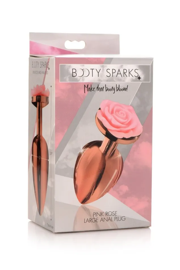 Pink Rose Gold Anal Plug XR Brands Booty Sparks Anal Pink Rose Gold Anal Plug XR Brands Booty Sparks Anal