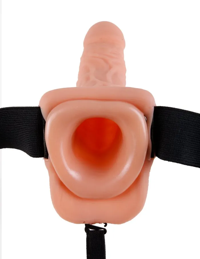 Pipedream Female Sex Toys Fetish Fantasy Series 9 Inch Vibrating Hollow Strapon With Balls Flesh Pipedream Female Sex Toys Fetish Fantasy Series 9 Inch Vibrating Hollow Strapon With Balls Flesh