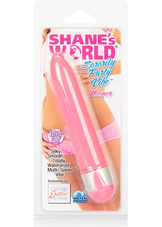 Shanes Worlds Sorority Party Vibe Nooner Pink CalExotics Vibrators