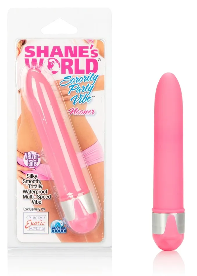 Shanes Worlds Sorority Party Vibe Nooner Pink CalExotics Vibrators