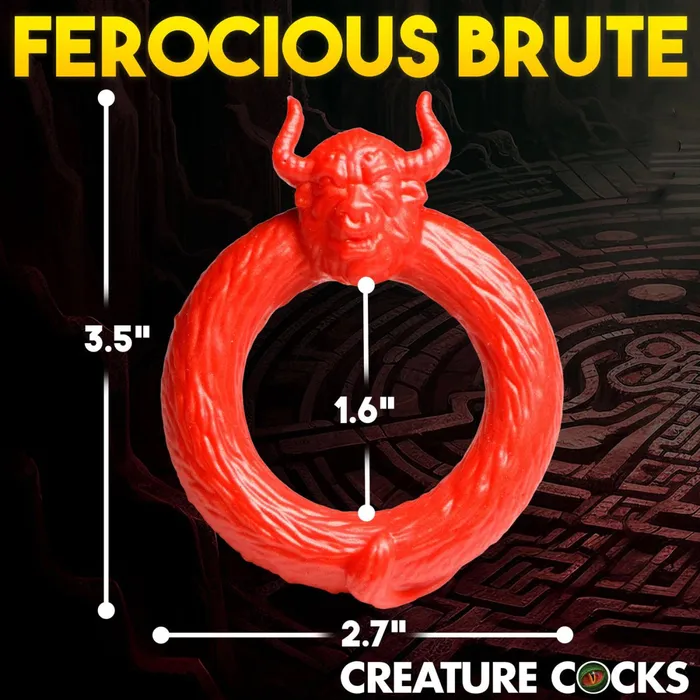 XR Brands Creature Cocks Male Sex Toys Beast Mode Silicone Cock Ring Red XR Brands Creature Cocks Male Sex Toys Beast Mode Silicone Cock Ring Red