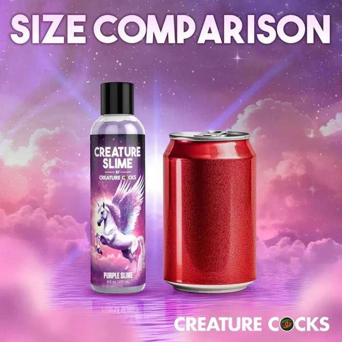 XR Brands Creature Cocks Vibrators 8oz Creature Slime Purple Slime WaterBased Lubricant