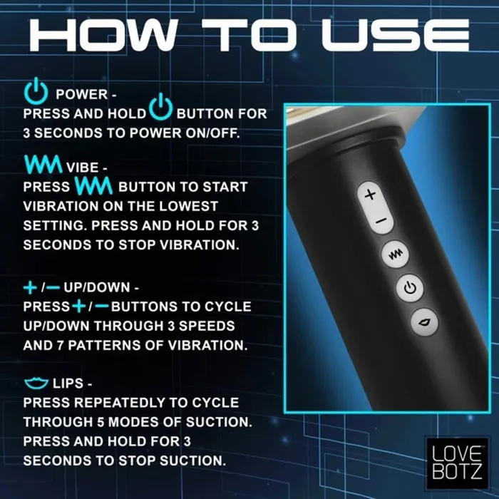 XR Brands Love Botz Male Sex Toys Thunder Stroker Sucking Masturbator Silver XR Brands Love Botz Male Sex Toys Thunder Stroker Sucking Masturbator Silver