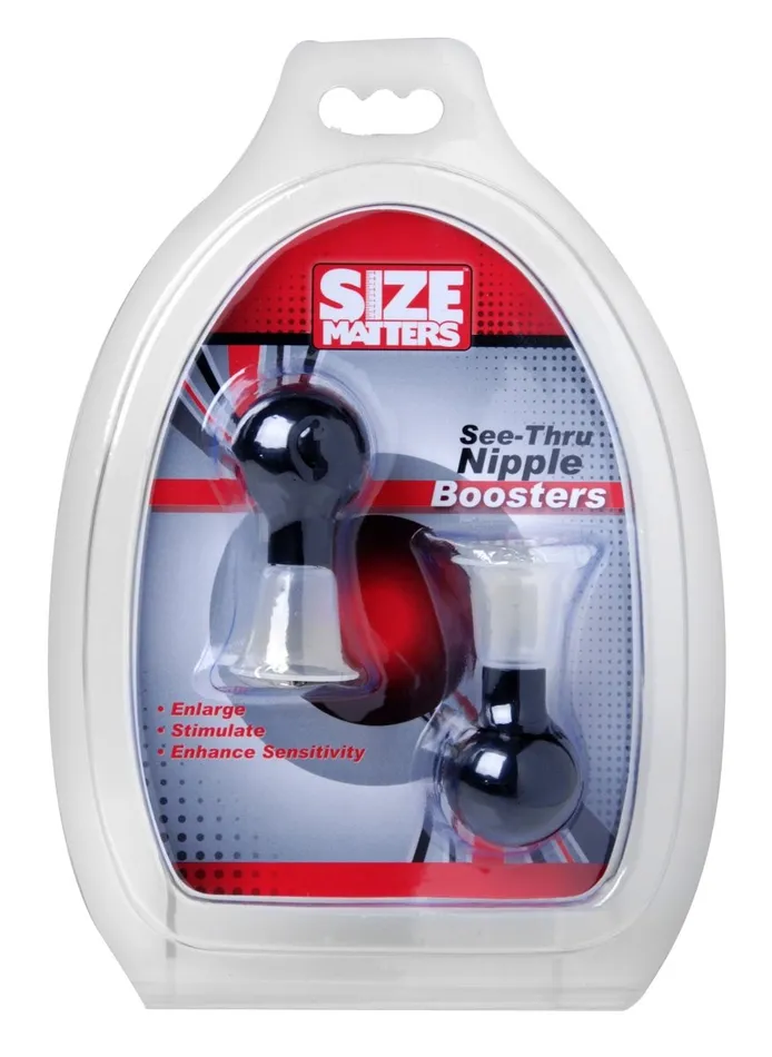 XR Brands Size Matters Female Sex Toys Size Matters See Thru Nipple Boosters