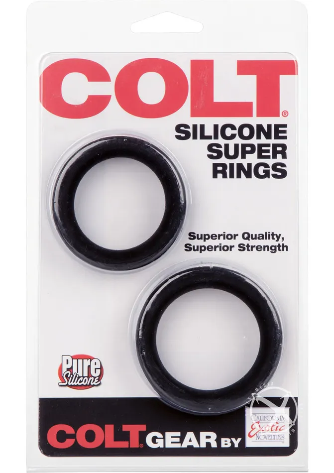 Anal Colt Colt Silicone Super Rings Black