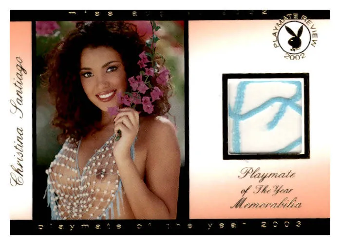 Anal PLAYMATE REVIEW Memorabilia CHRISTINA SANTIAGO 1 of 5 JimS Cards and More