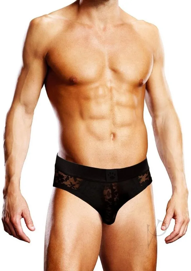 Anal Prowler Prowler Black Lace Open Brief Md Anal Prowler Prowler Black Lace Open Brief Md