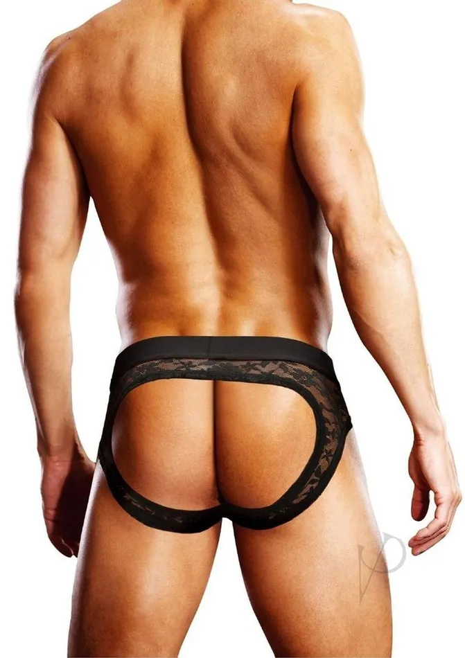 Anal Prowler Prowler Black Lace Open Brief Md Anal Prowler Prowler Black Lace Open Brief Md