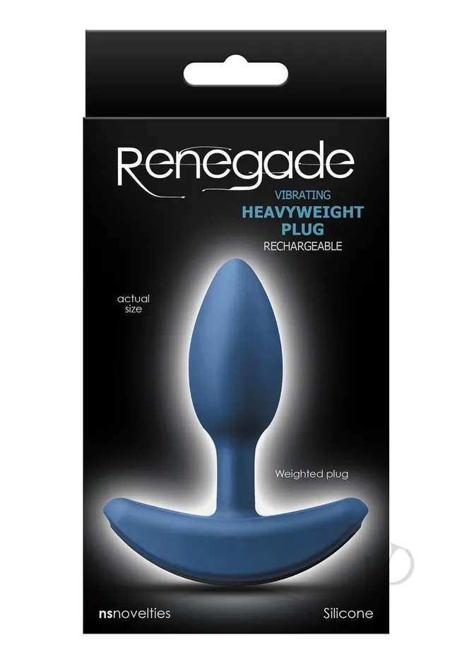 Anal Renegade Heavyweight Plug Sm Blue Renegade